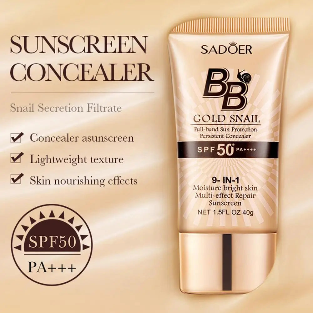 Gold Snail BB Cream SPF50 – Sunscreen & Concealer Moisturizer