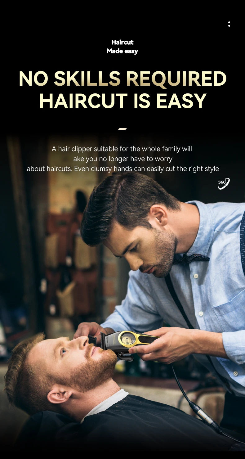 Kemei KM-2373 Professional Hair Clipper – Magnetic Motor & Charging Base