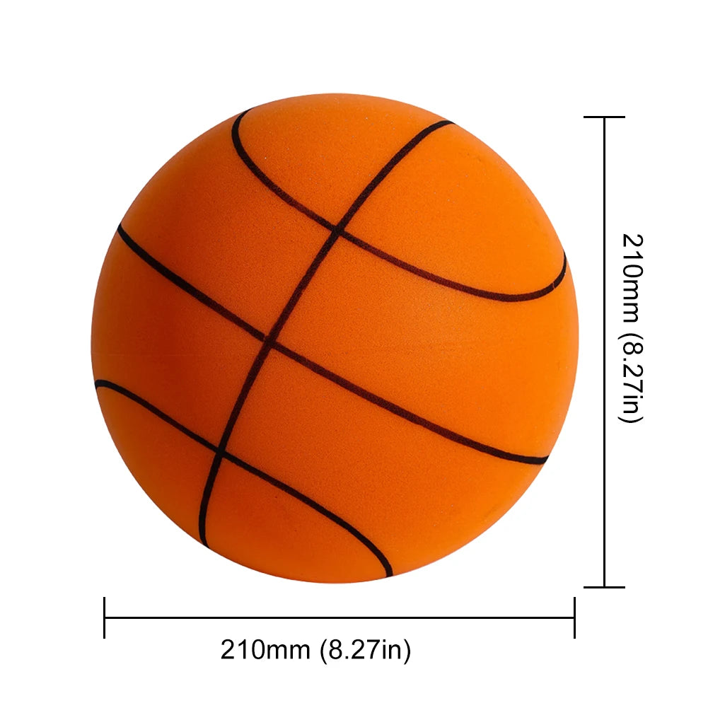 Indoor Silent Foam Basketball – Soft Mute Bounce Ball (18/21/24cm)