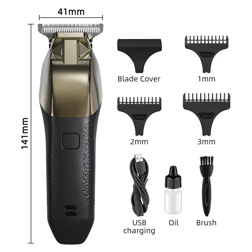Professional Cordless Hair Clippers for Men with LCD Display