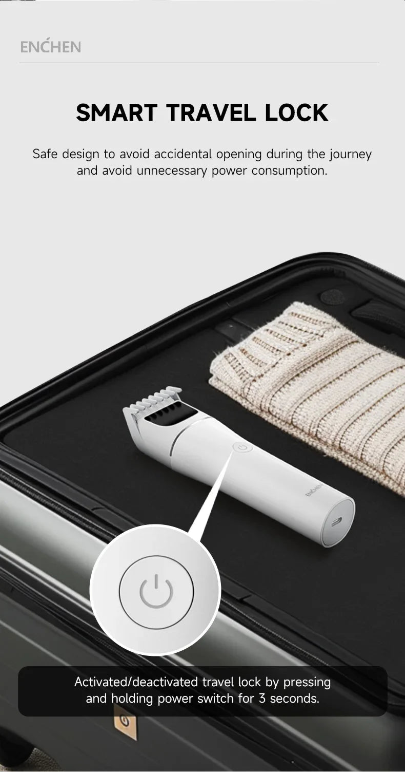 ENCHEN Cordless Hair Clipper & Beard Trimmer – Adjustable Body Groomer