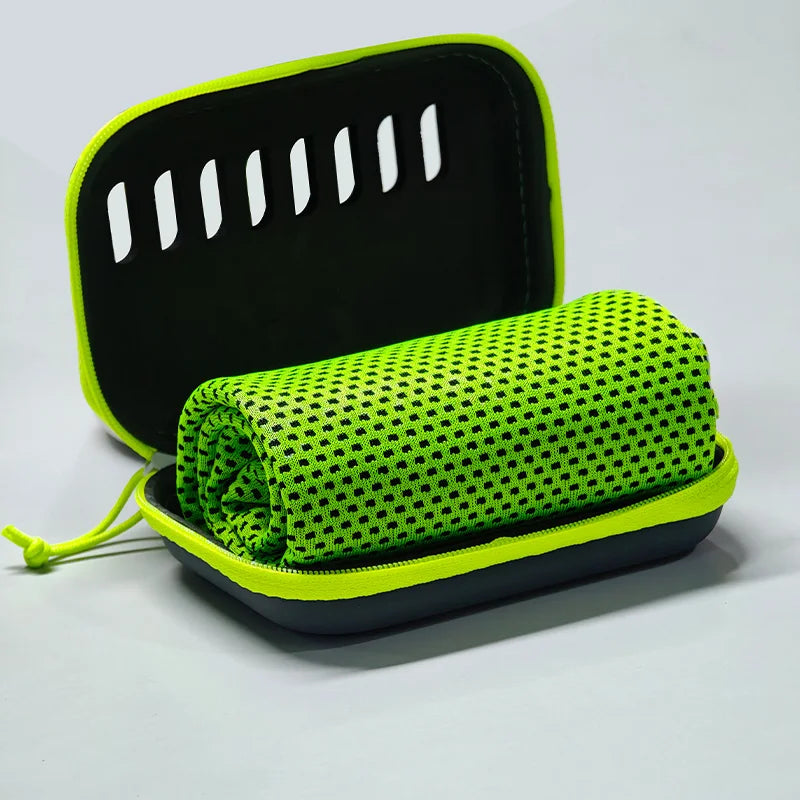 Camping Cooling Towels with EVA Case – Quick-Dry, Portable Sports & Travel Towels