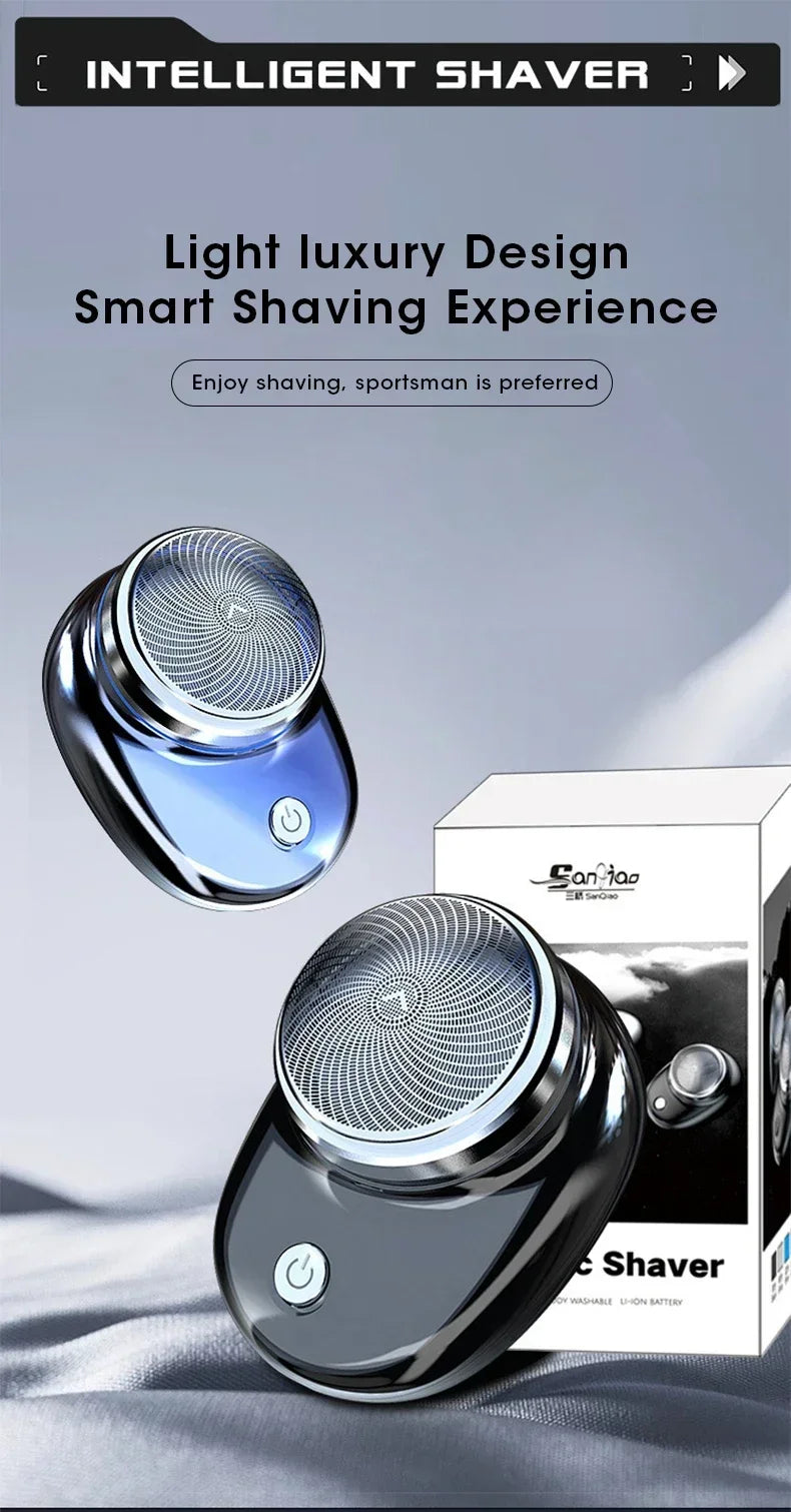Upgraded Portable Men’s Razor – Wet/Dry, USB Rechargeable, Fast Charging
