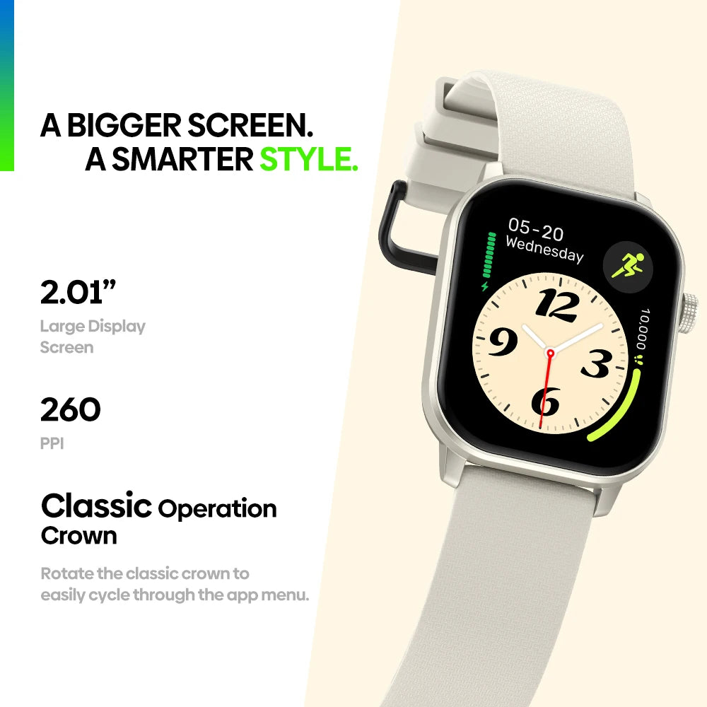 2025 Zeblaze GTS 3 GPS Smartwatch – 2.01" Sports & Health Tracker