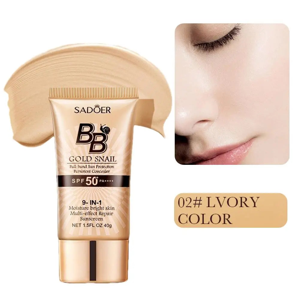 Gold Snail BB Cream SPF50 – Sunscreen & Concealer Moisturizer