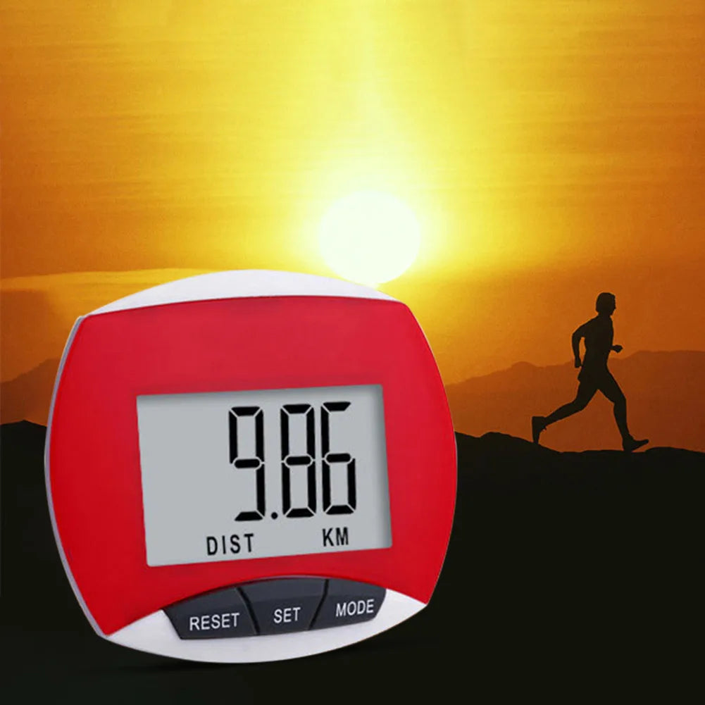 Digital Clip-On Pedometer – Step & Calorie Counter with LCD Display