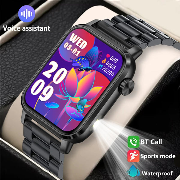 Men's Bluetooth Call Smart Watch – IP68 Waterproof Fitness Tracker