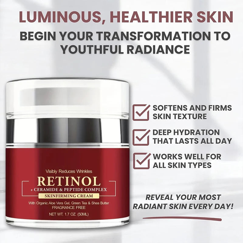 Instant Retinol Cream – Anti-Wrinkle Firming Moisturizer