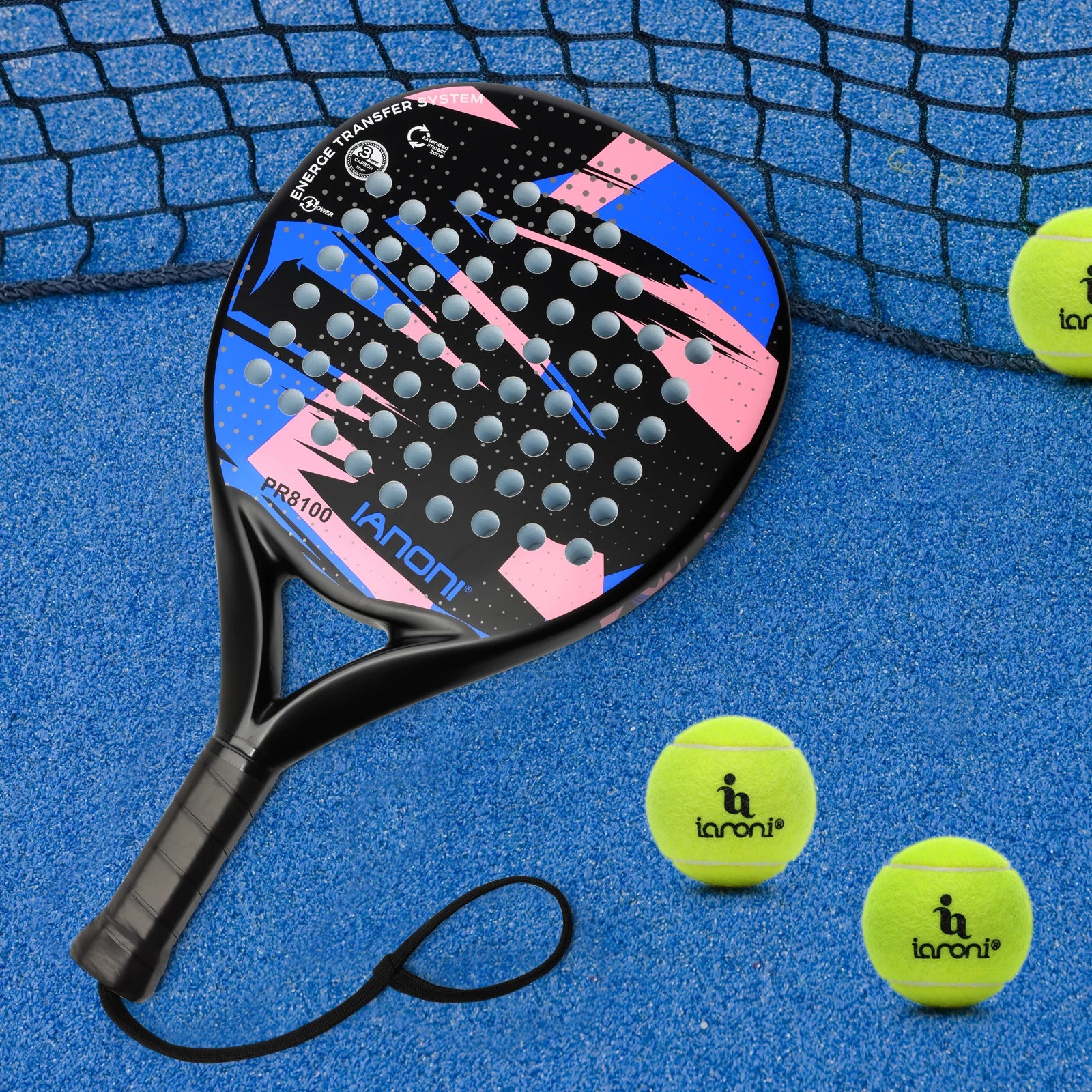 IANONI Carbon Fiber Padel Racket EVA Core