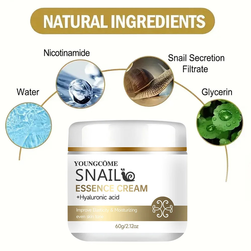 Snail Essence Cream with Hyaluronic Acid & Retinol