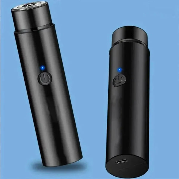 Mini USB Rechargeable Electric Razor for Men – Portable Black Shaver