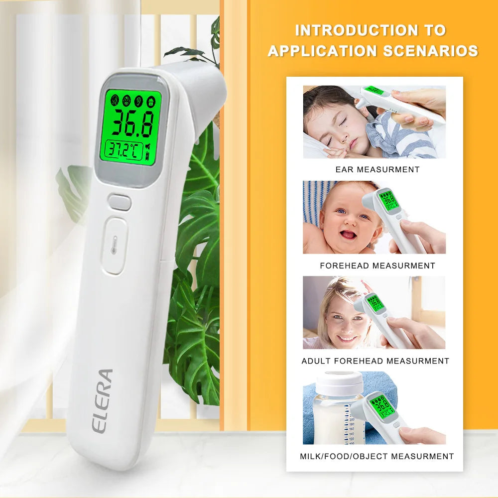 ELERA Infrared Thermometer – Non-Contact Forehead & Ear Temperature Scanner
