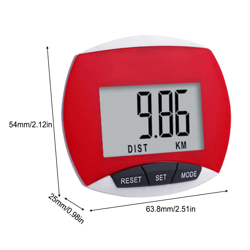 Digital Clip-On Pedometer – Step & Calorie Counter with LCD Display