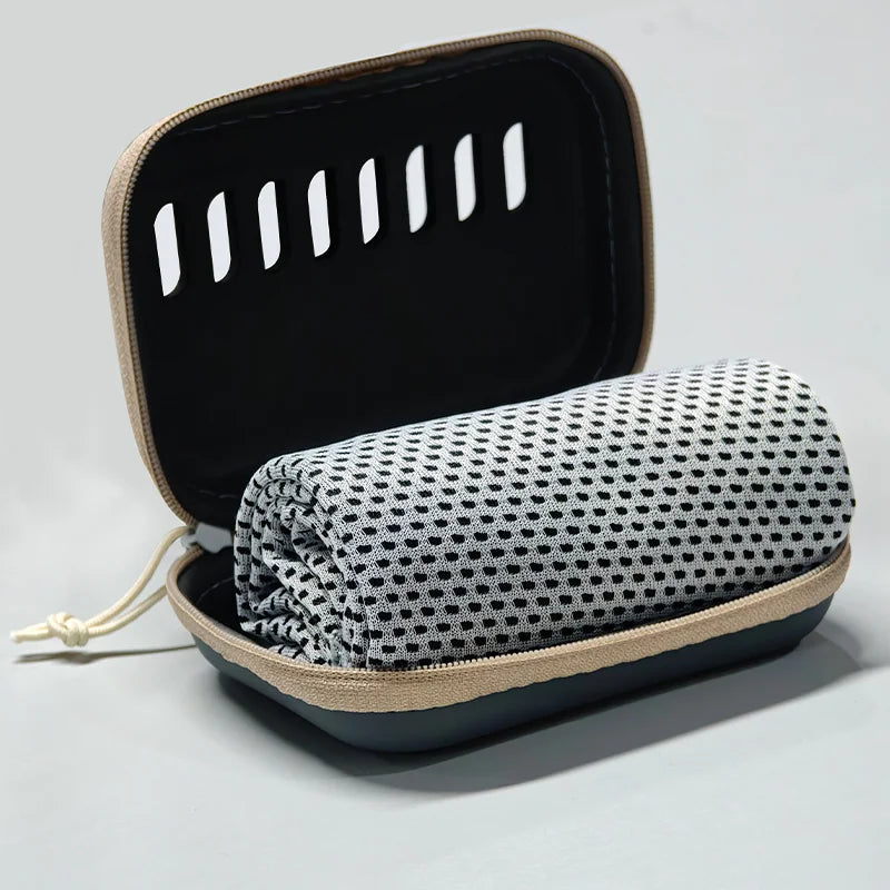 Camping Cooling Towels with EVA Case – Quick-Dry, Portable Sports & Travel Towels
