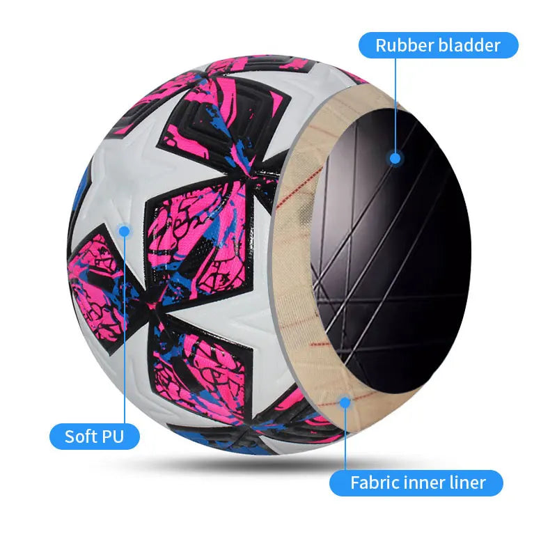 Standard Soccer Ball – Professional Seamless PU Football (Sizes 4 & 5)