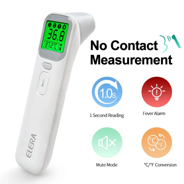 ELERA Infrared Thermometer – Non-Contact Forehead & Ear Temperature Scanner
