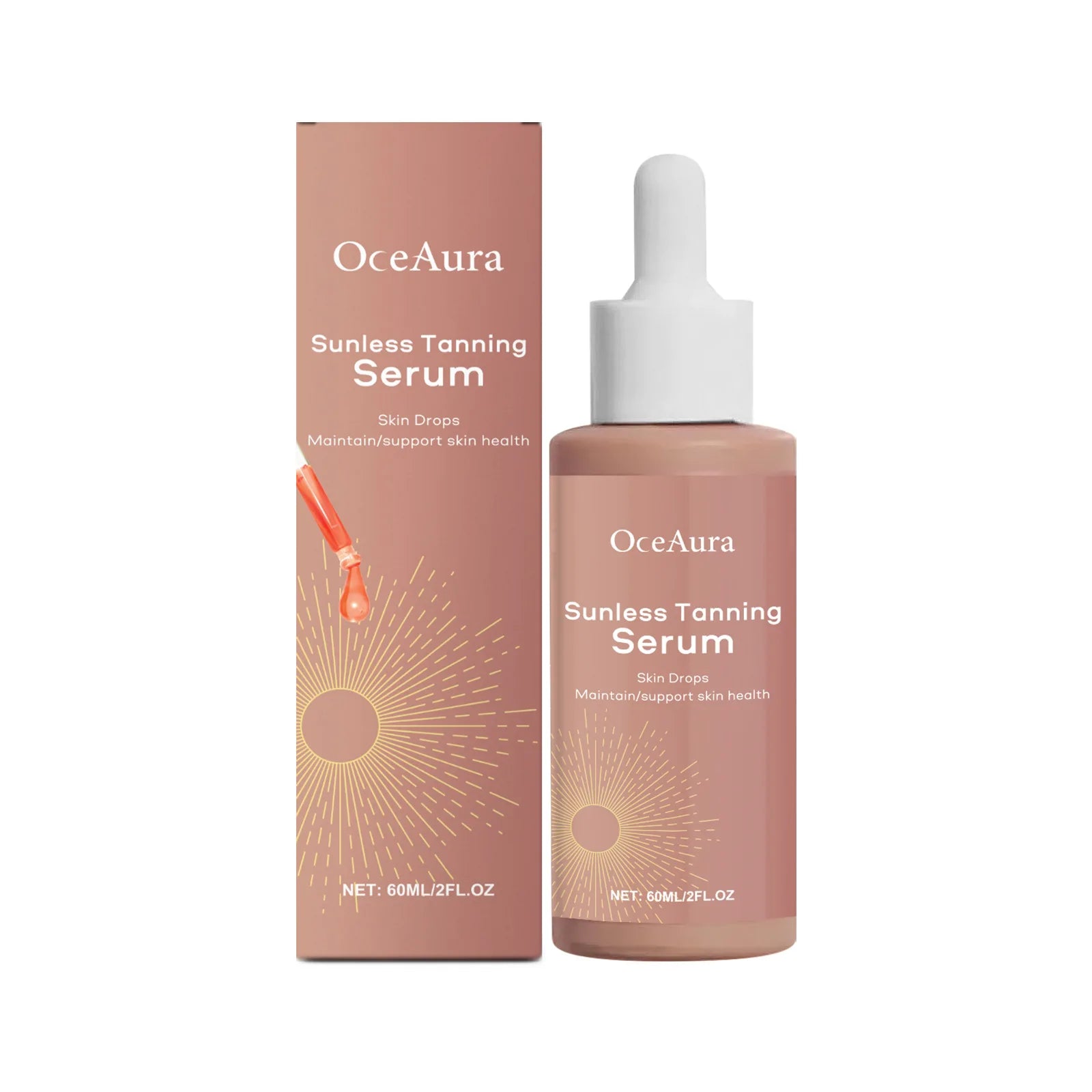 Herbal Sunless Tanning Serum Drops – Natural Bronzer