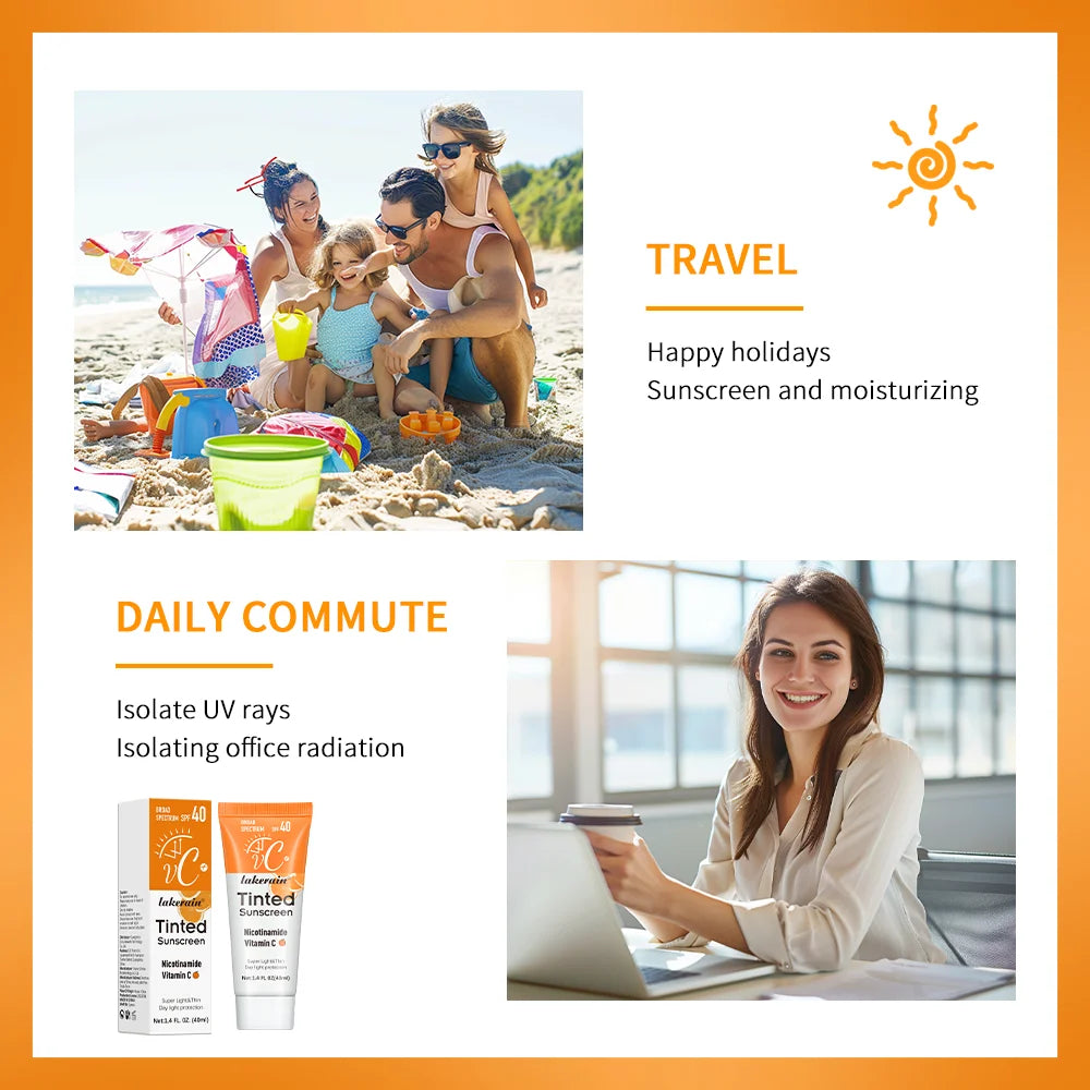 SPF40 Tinted VC Moisturizing Sunscreen Cream