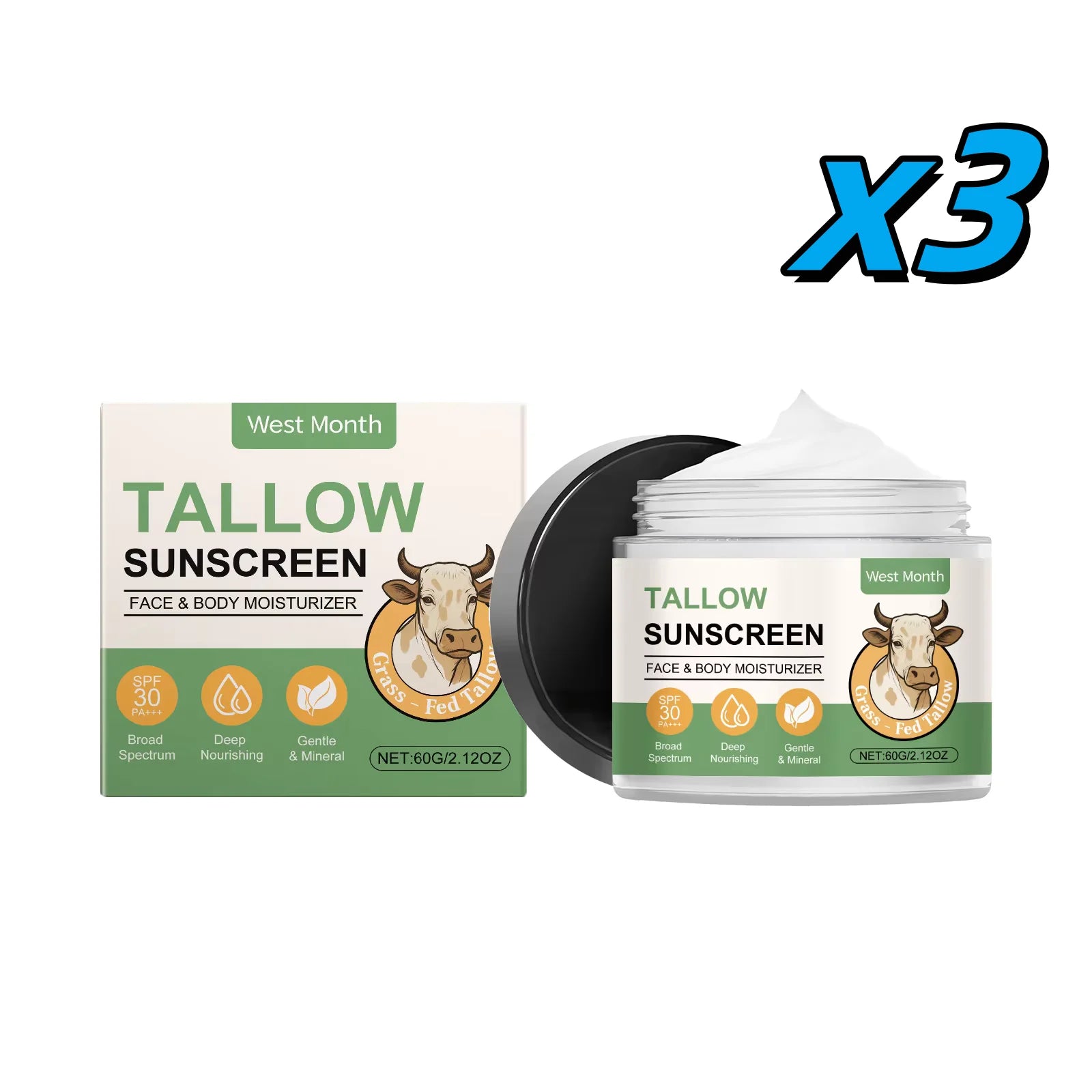 Moisturizing Anti-UV Sunscreen – Brightening & Waterproof