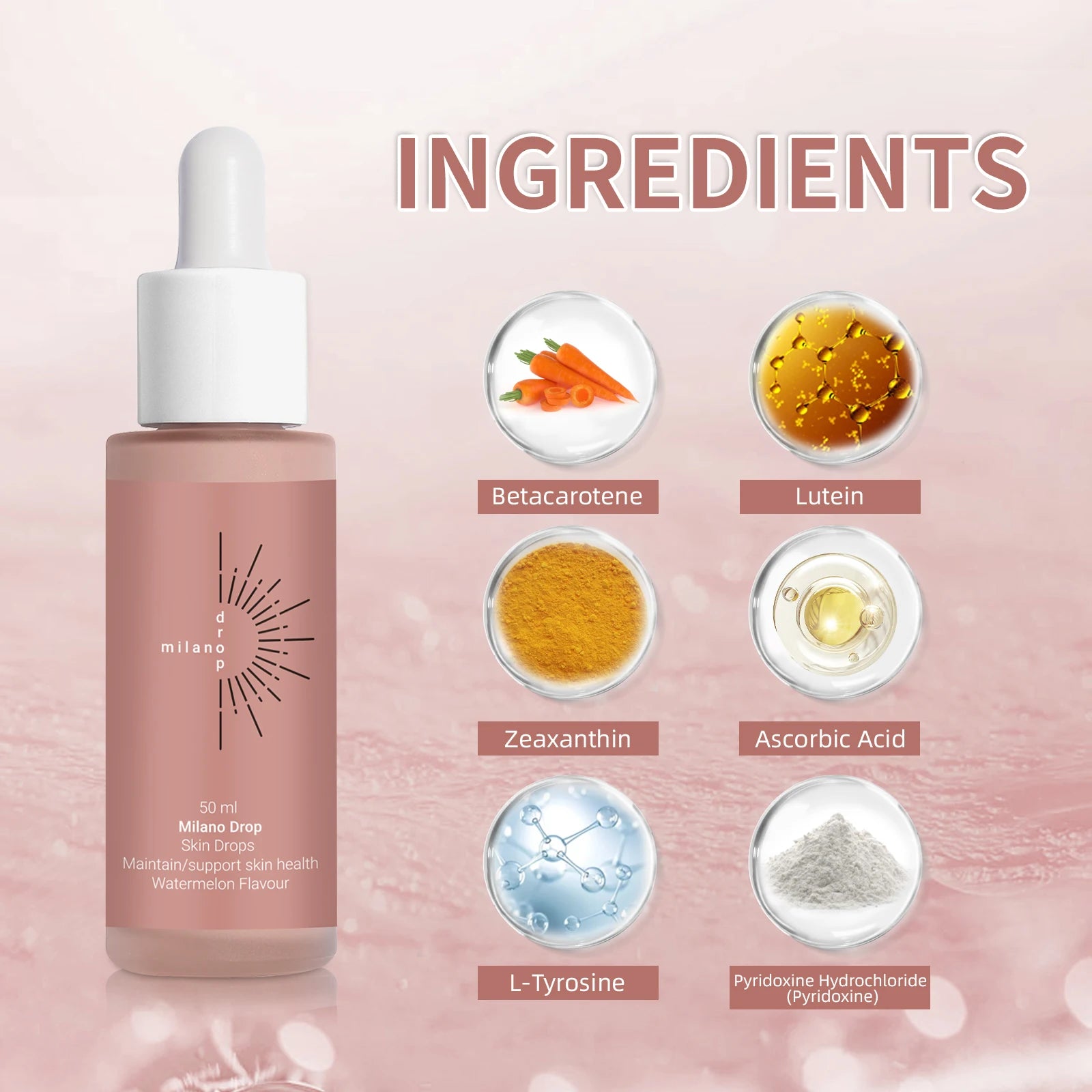 Self Tanning Drops – Natural Melanin Booster & Bronzer