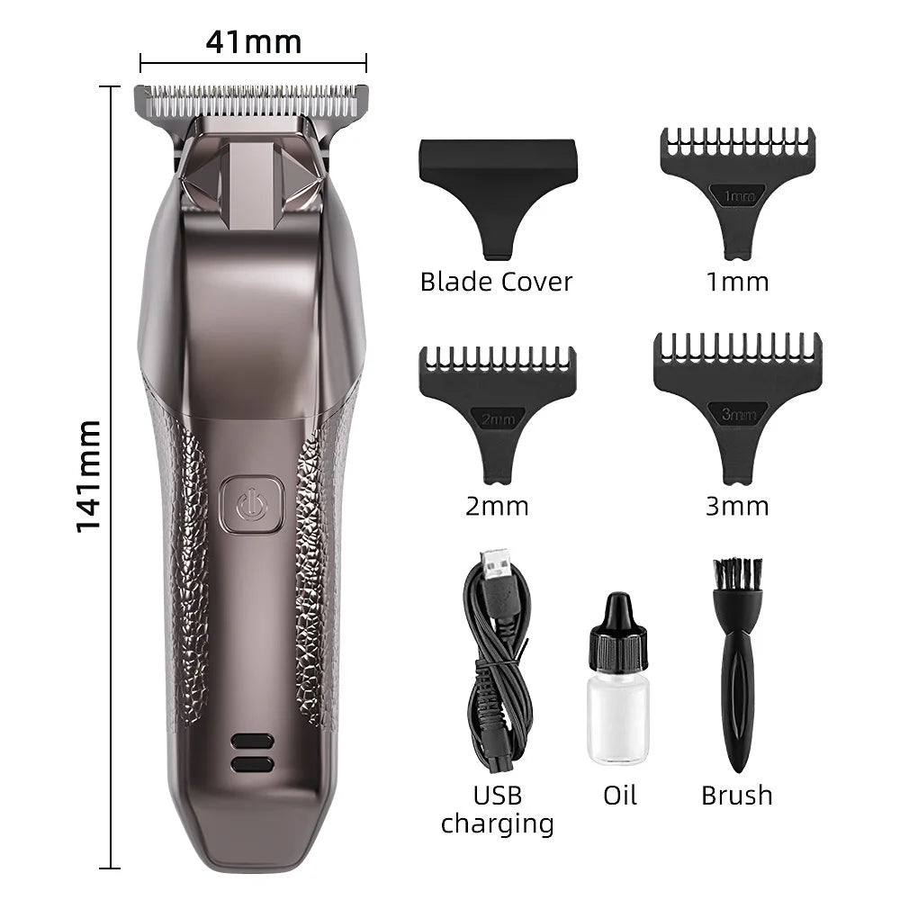 Professional Cordless Hair Clippers for Men with LCD Display