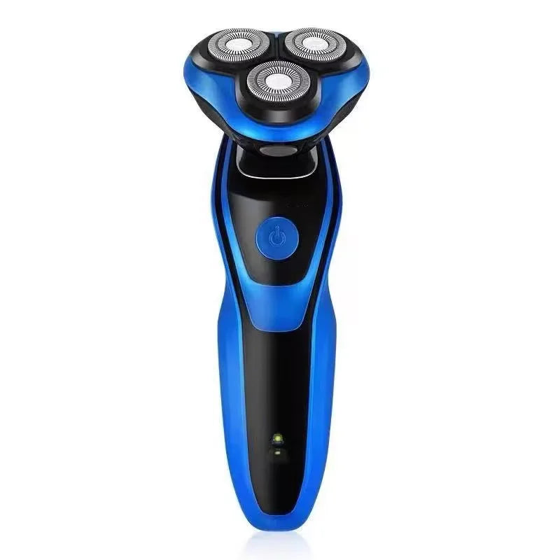 Electric Rotary Shaver & Beard Trimmer – Waterproof Rechargeable Razor