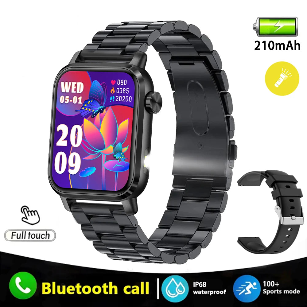 Men's Bluetooth Call Smart Watch – IP68 Waterproof Fitness Tracker