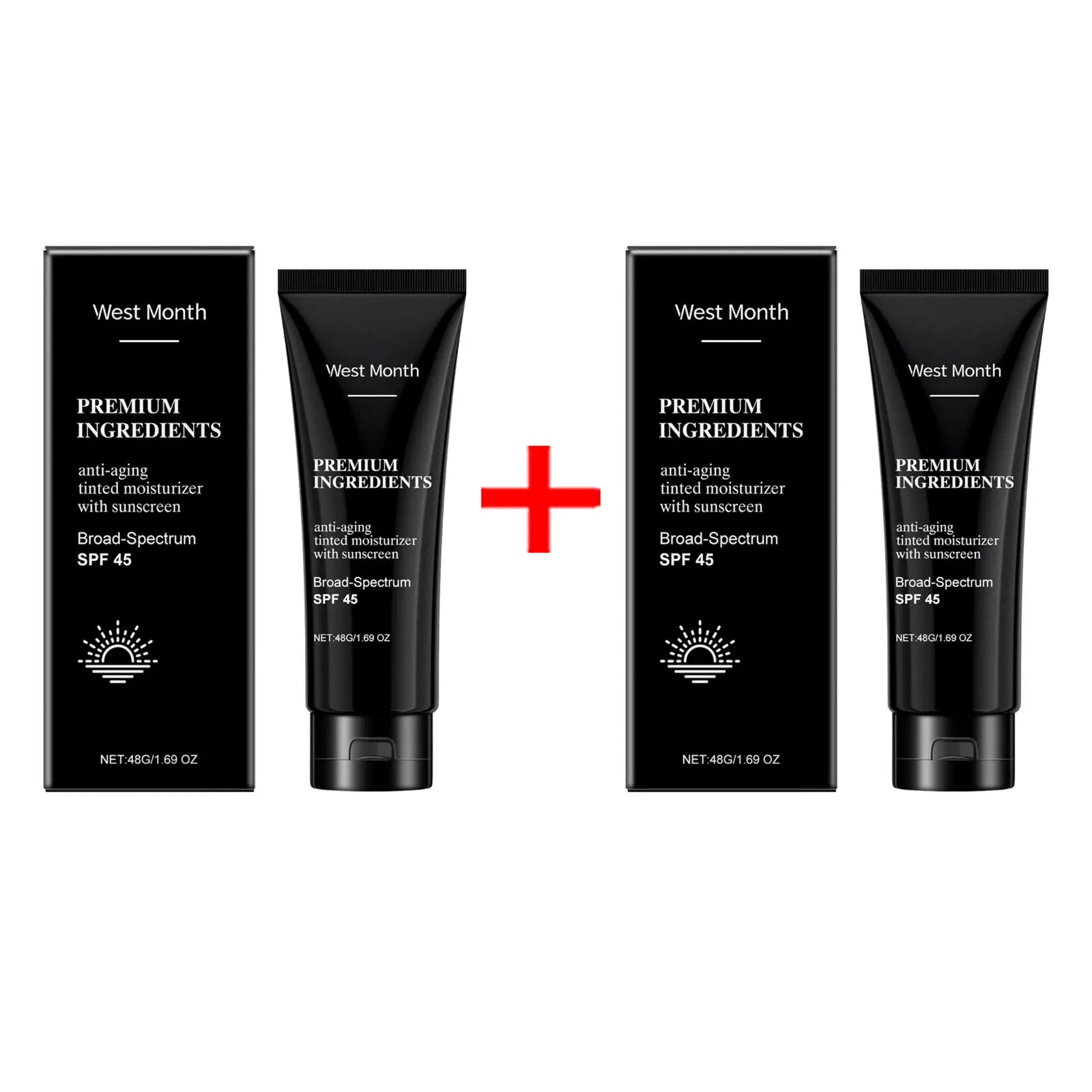 SPF45 Broad Spectrum Waterproof Sunscreen Cream