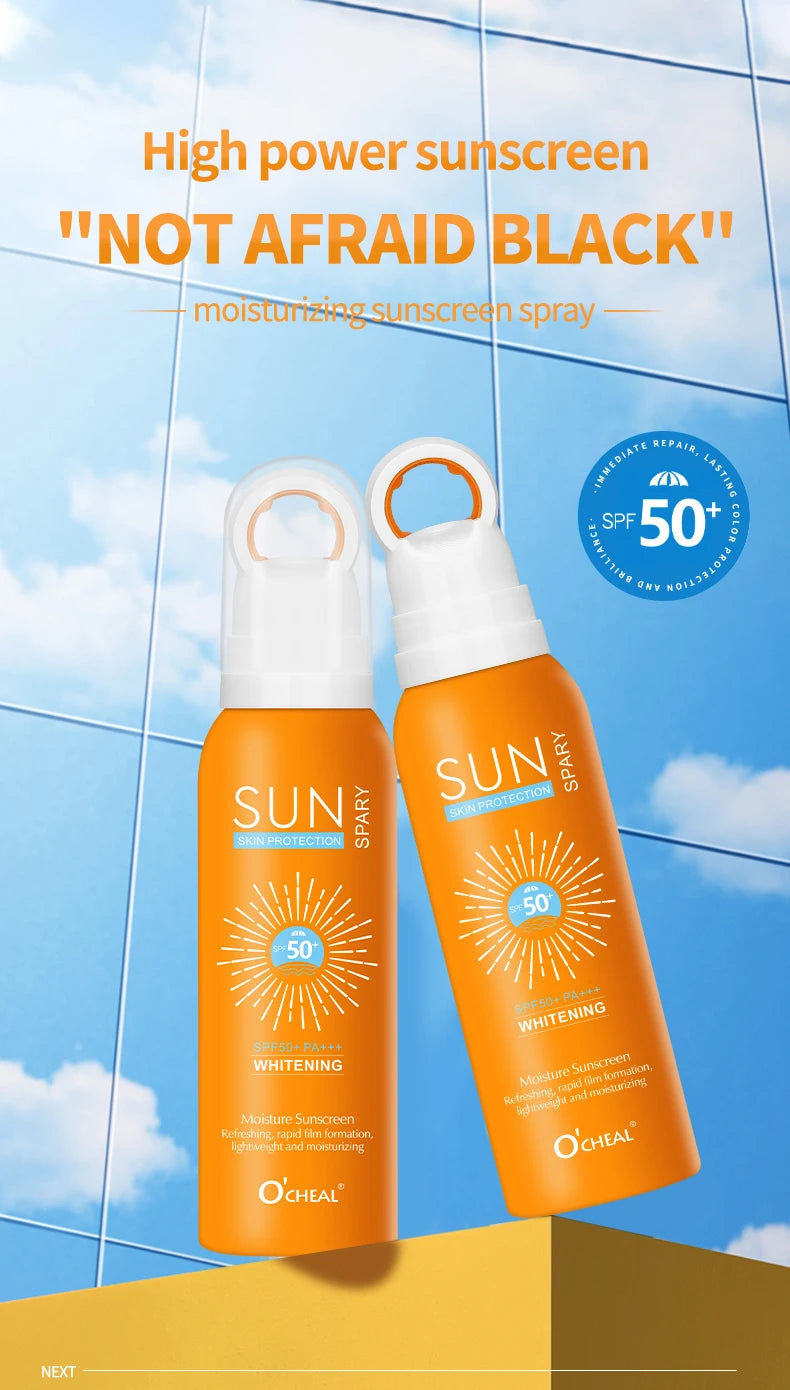O’cheal Sunscreen Spray – 150ml Moisturizing & Anti-Aging SPF for Face & Body