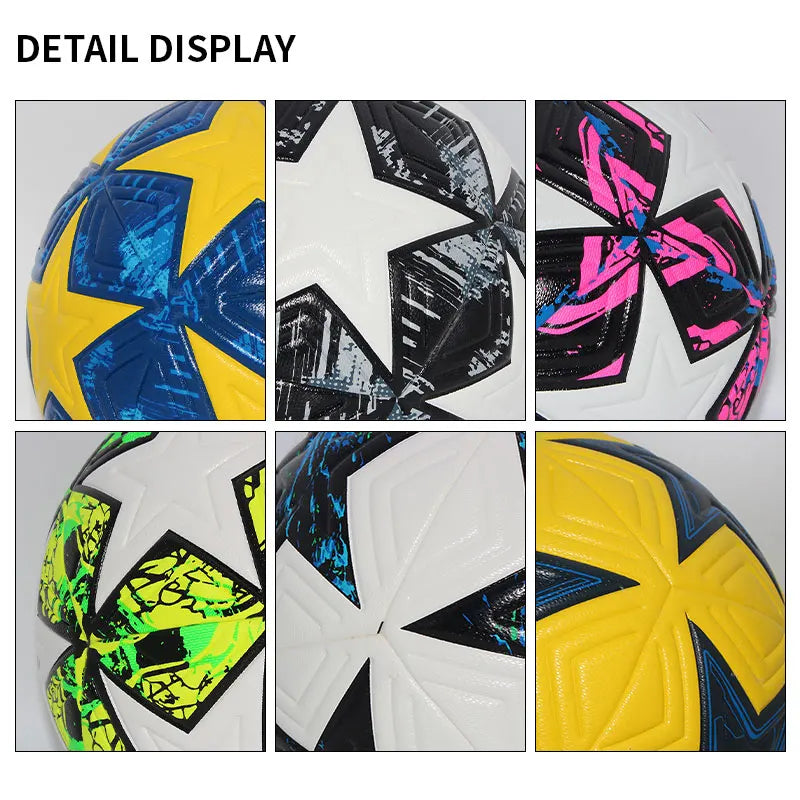 Standard Soccer Ball – Professional Seamless PU Football (Sizes 4 & 5)