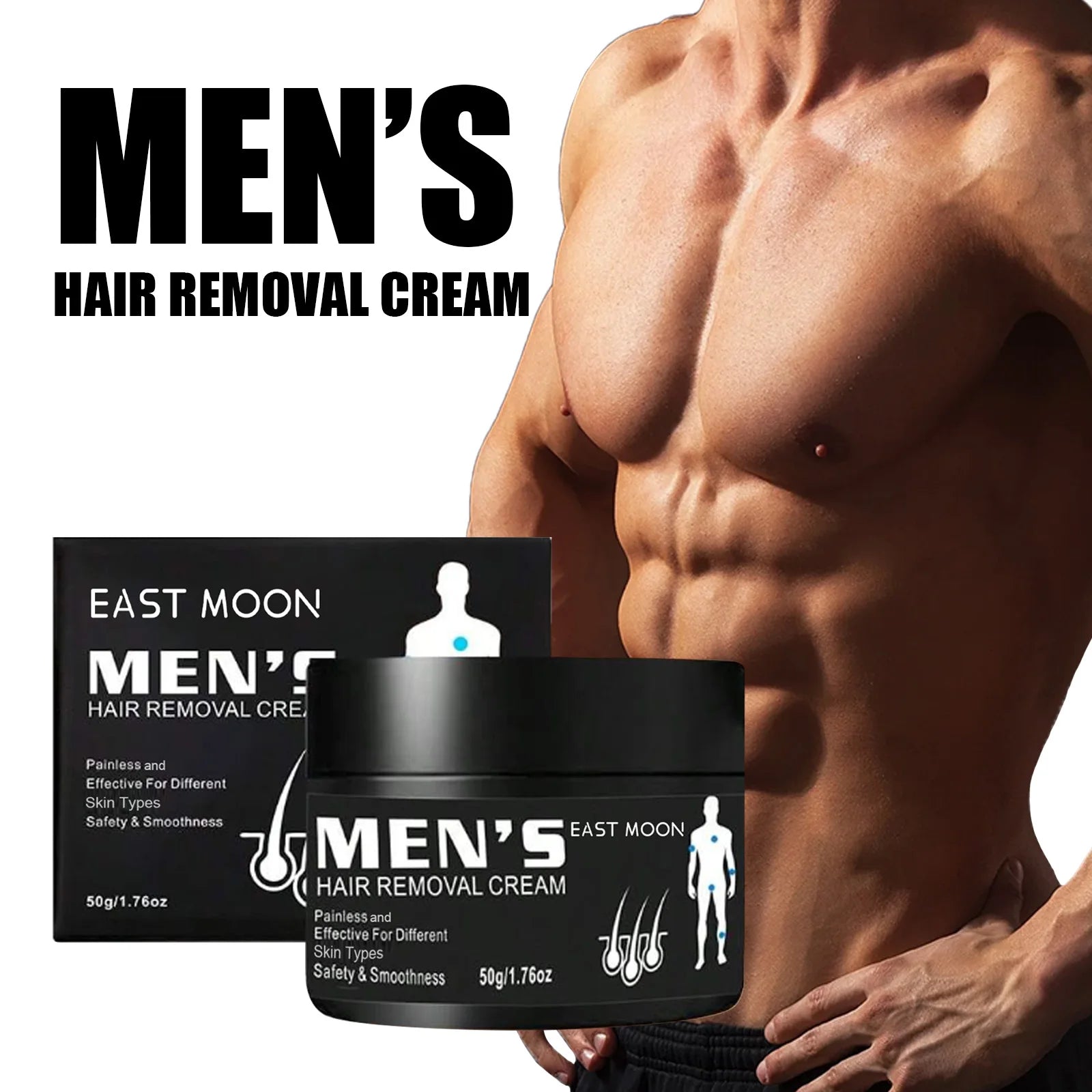 Men’s Aloe Hair Removal Cream – Nourishing & Painless Formula