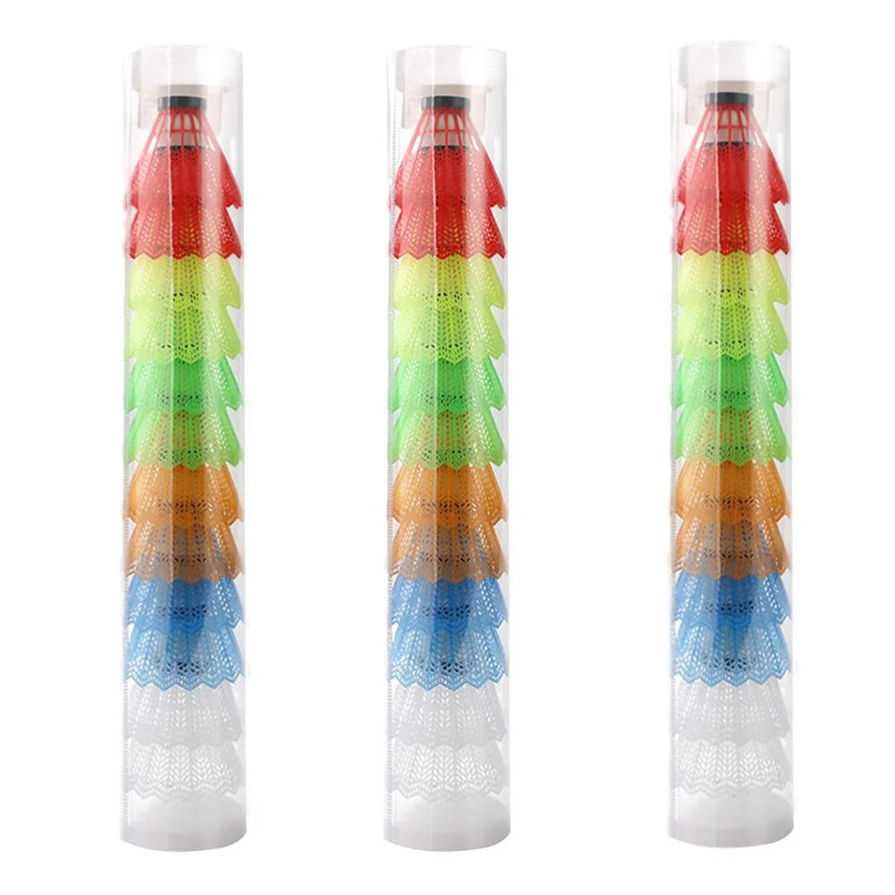 12pcs Lightweight Plastic Badminton Shuttlecocks