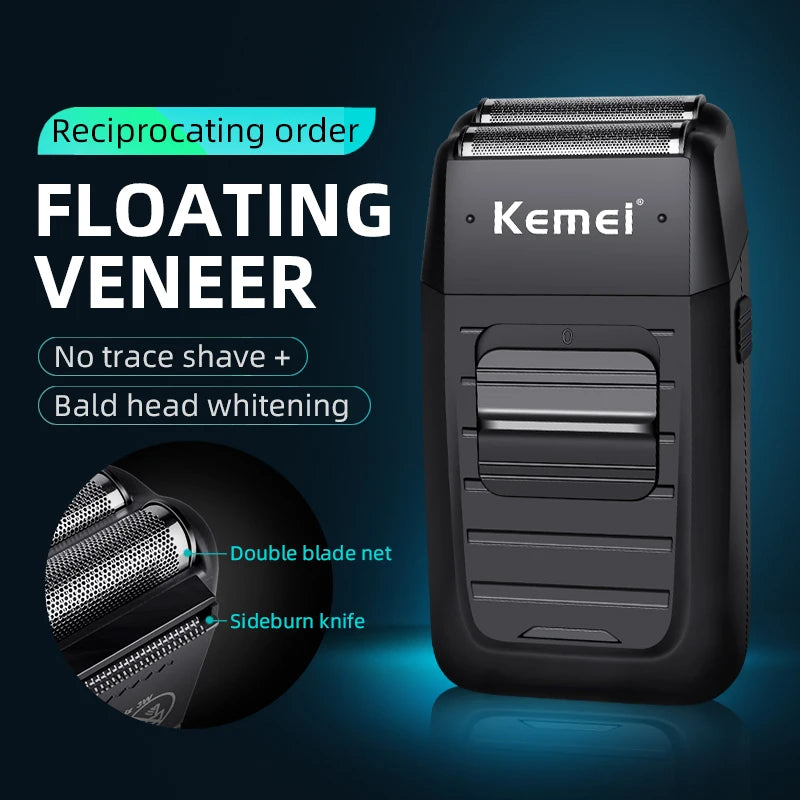 Kemei KM-1102 Cordless Twin Blade Men’s Shaver & Trimmer