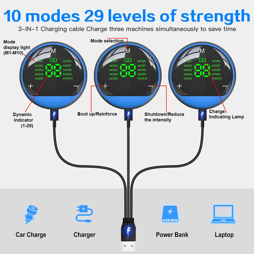 Smart EMS Core Trainer Belt with LED Display