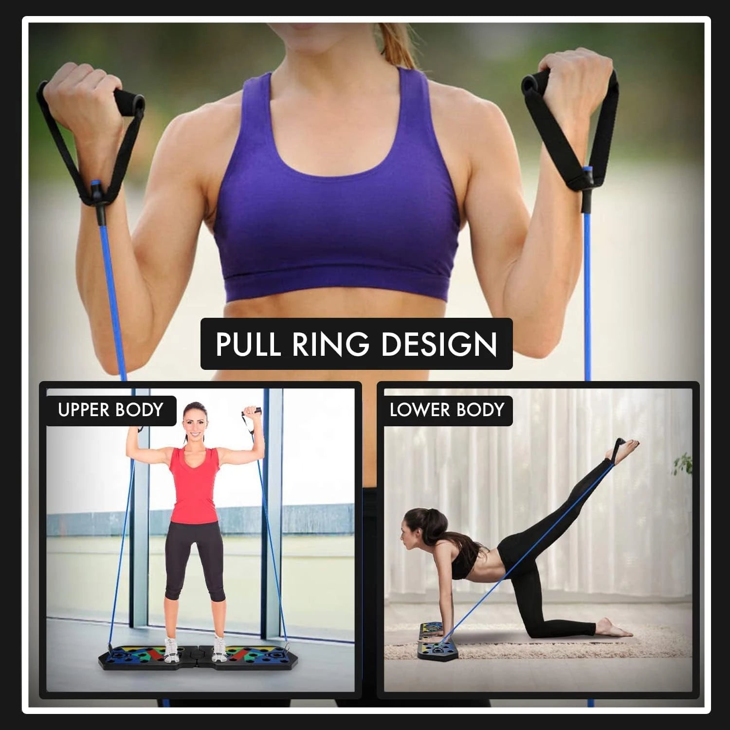 Foldable Push-Up Board Set – Multifunctional Upper Body Trainer