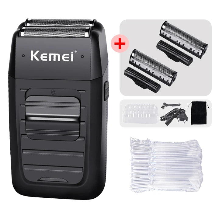 Kemei KM-1102 Cordless Twin Blade Men’s Shaver & Trimmer