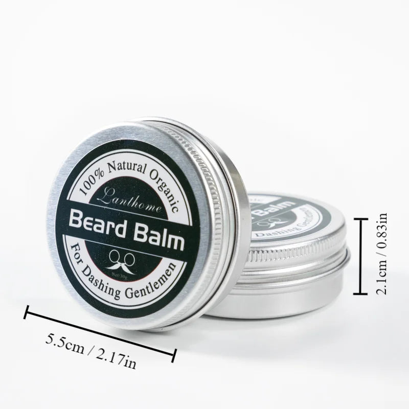 Natural Beard Balm & Growth Oil – Moisturizing Styling Cream for Men