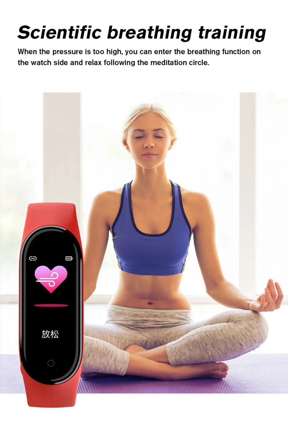 M6 Fitness Smart Watch – Heart & Health Tracker Bracelet