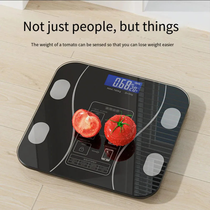 Smart Bluetooth Body Fat Scale – LED Digital Weight & Health Monitor