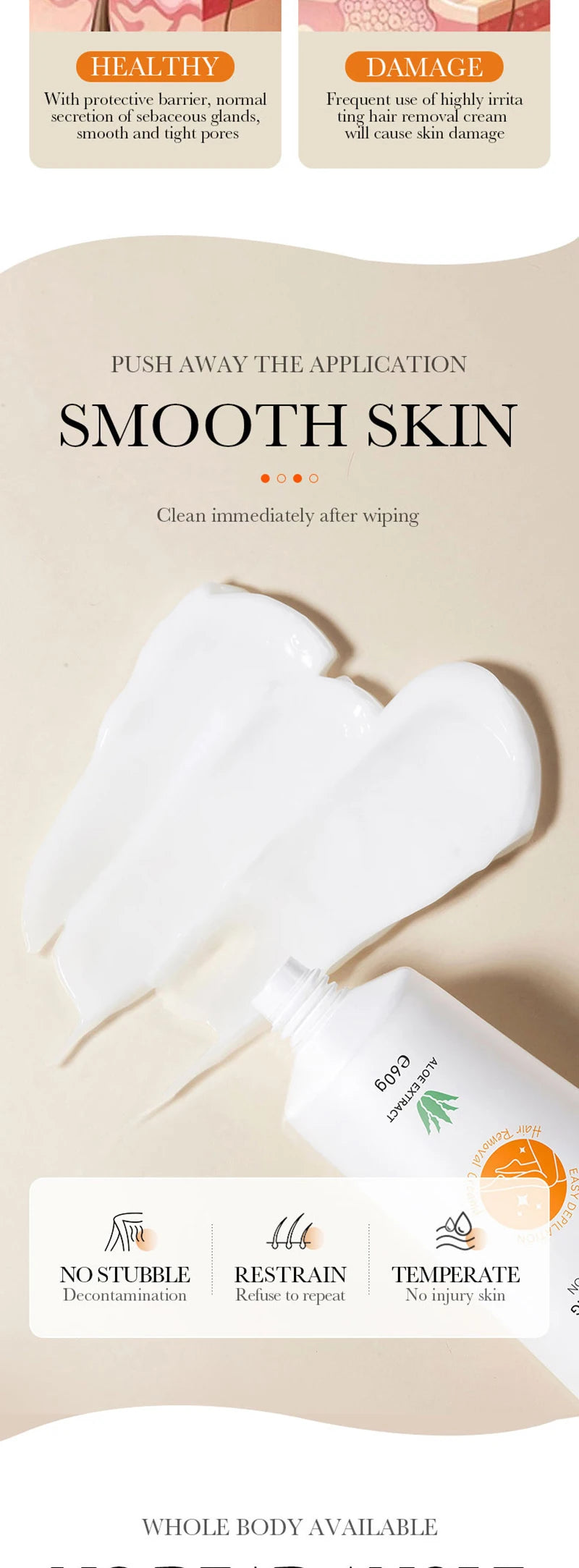 Permanent Hair Removal Cream – Painless Epilator for Intimate Areas