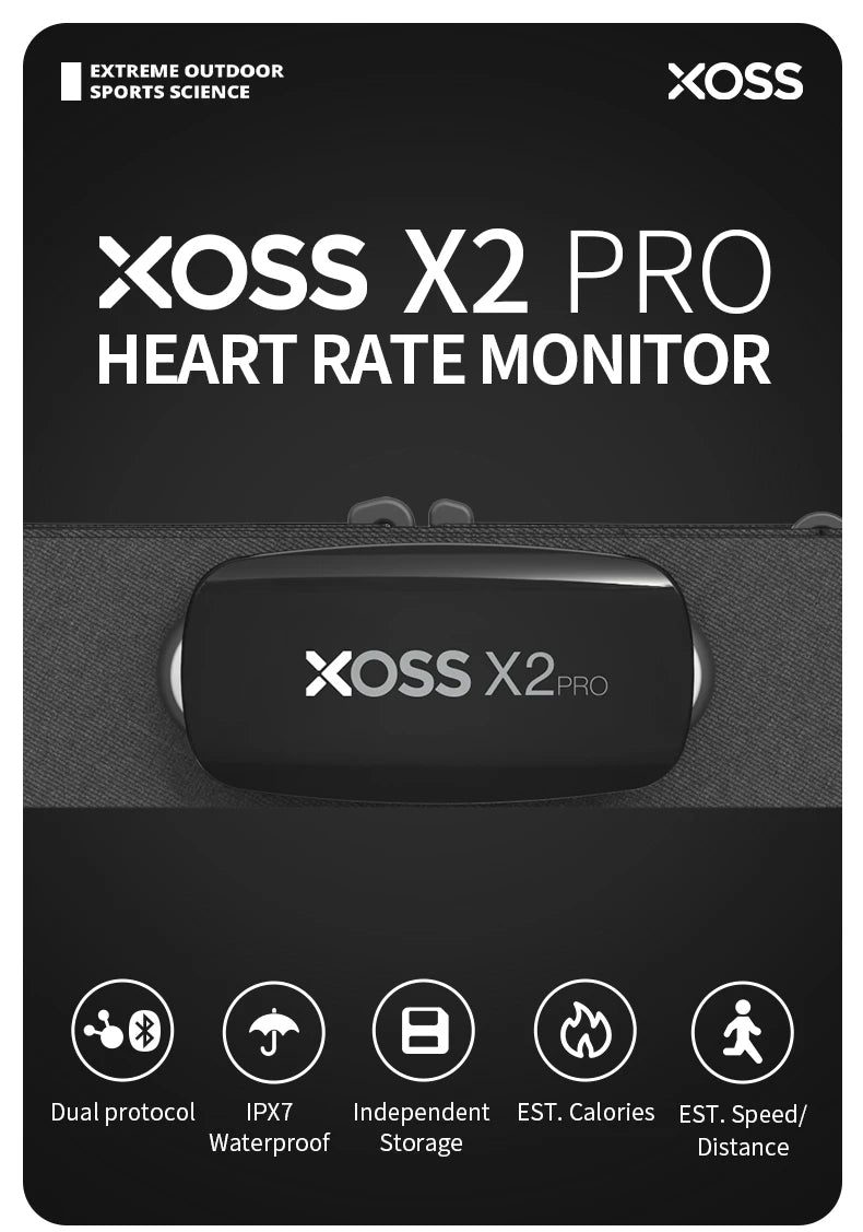 XOSS X2 Pro Heart Rate Monitor