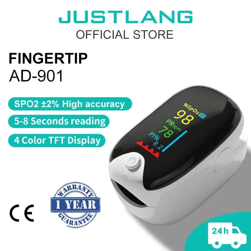 Medical Finger Pulse Oximeter – Oxygen & Heart Rate Monitor
