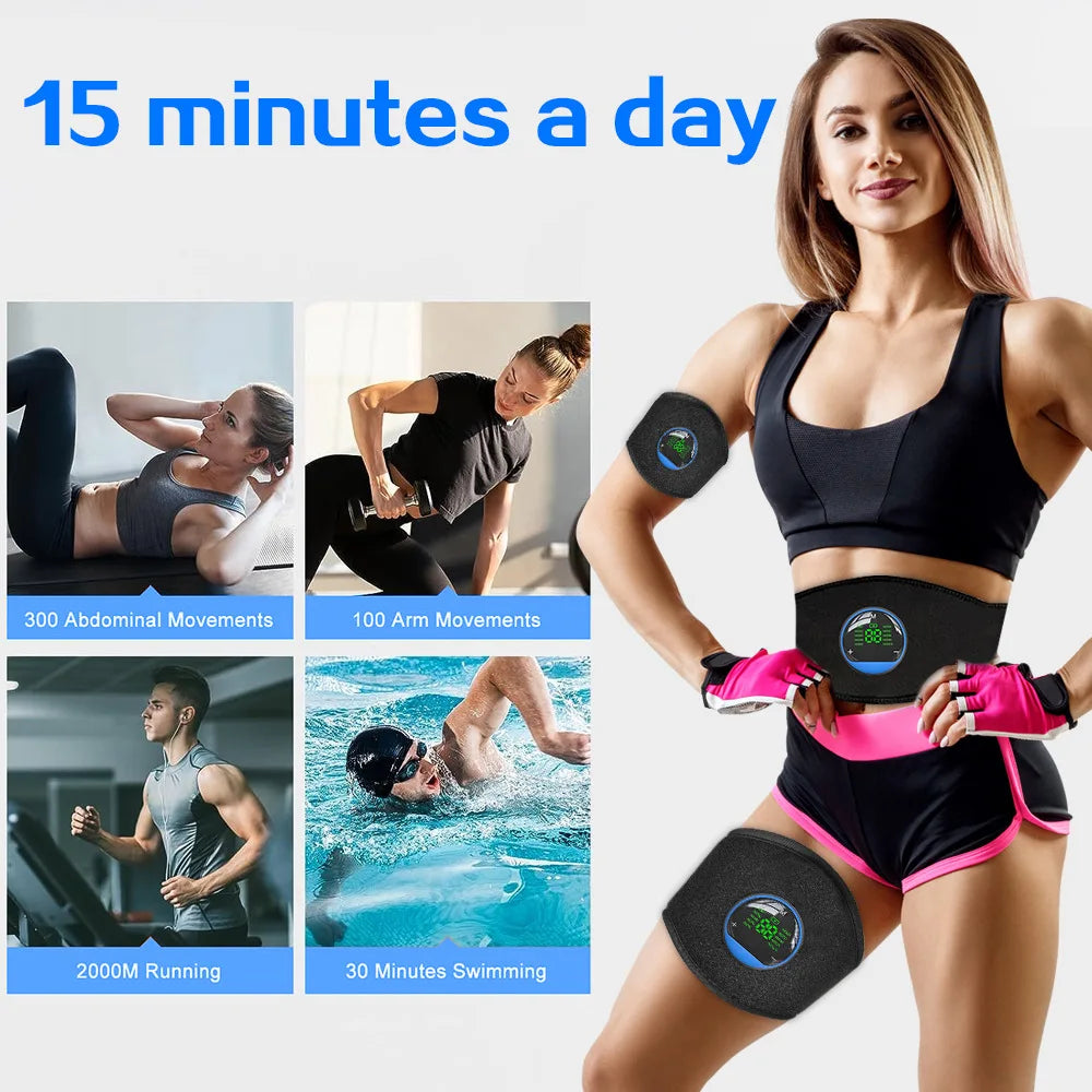 Smart EMS Core Trainer Belt with LED Display