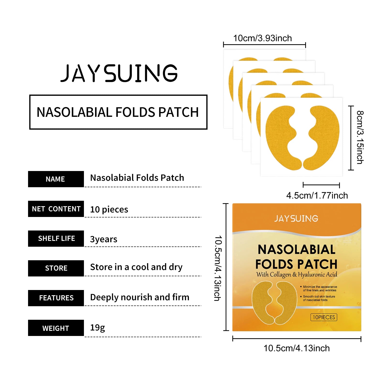Nasolabial Fold Patches – Anti-Wrinkle & Hydrating Face Lifting Stickers
