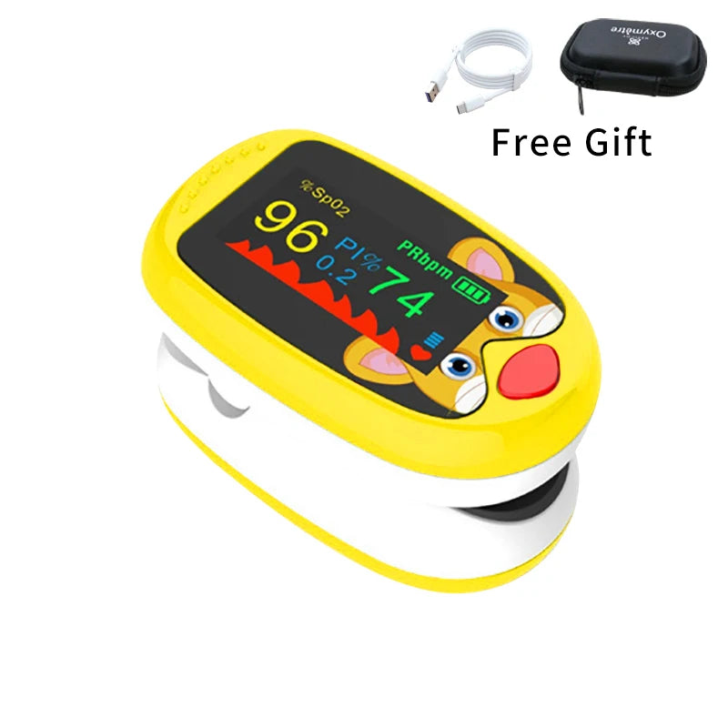 AiQUE Pediatric Pulse Oximeter – Oxygen & Heart Rate Monitor for Kids