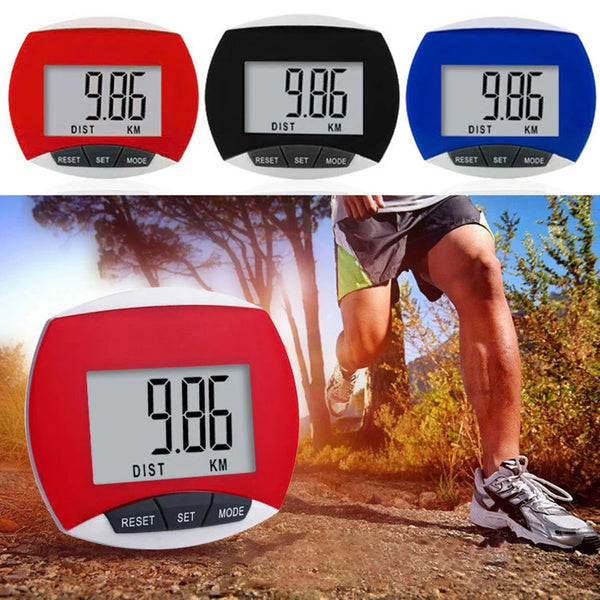 Digital Clip-On Pedometer – Step & Calorie Counter with LCD Display