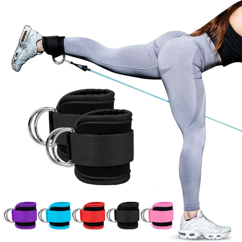 TPE Resistance Bands with Ankle Straps – Leg & Glute Training Set