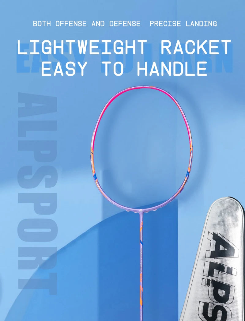 ALP GJ 10U Ultralight 52g Badminton Racket T800 Carbon
