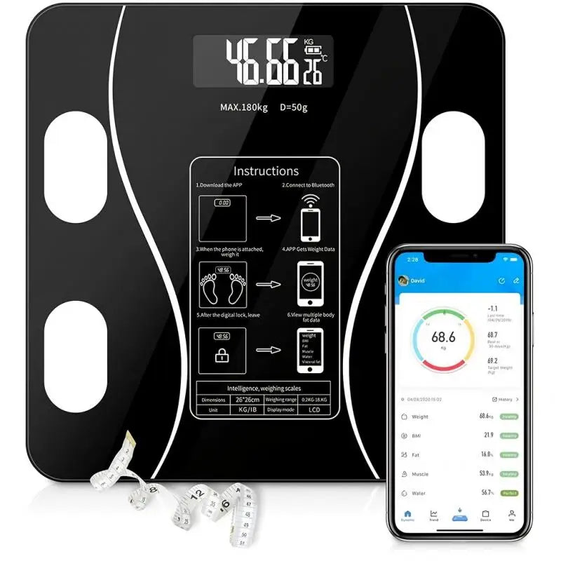 Smart Body Fat Scale – Digital Wireless Weight & Composition Analyzer