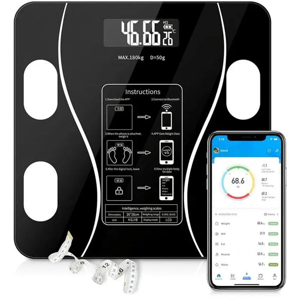 Smart Body Fat Scale – Digital Wireless Weight & Composition Analyzer